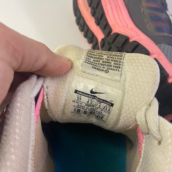 Nike Dual Fusion St 2 Sneaker US Youth 5 Grey/Pink/Blue 456970-012 - Picture 7 of 11